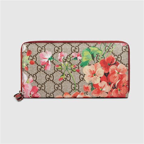 gucci blooms wallet ebay|Gucci zip around wallet small.